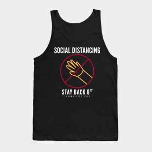 Social Distancing Stay Back Do Not Touch Coronavirus 2020 Tank Top